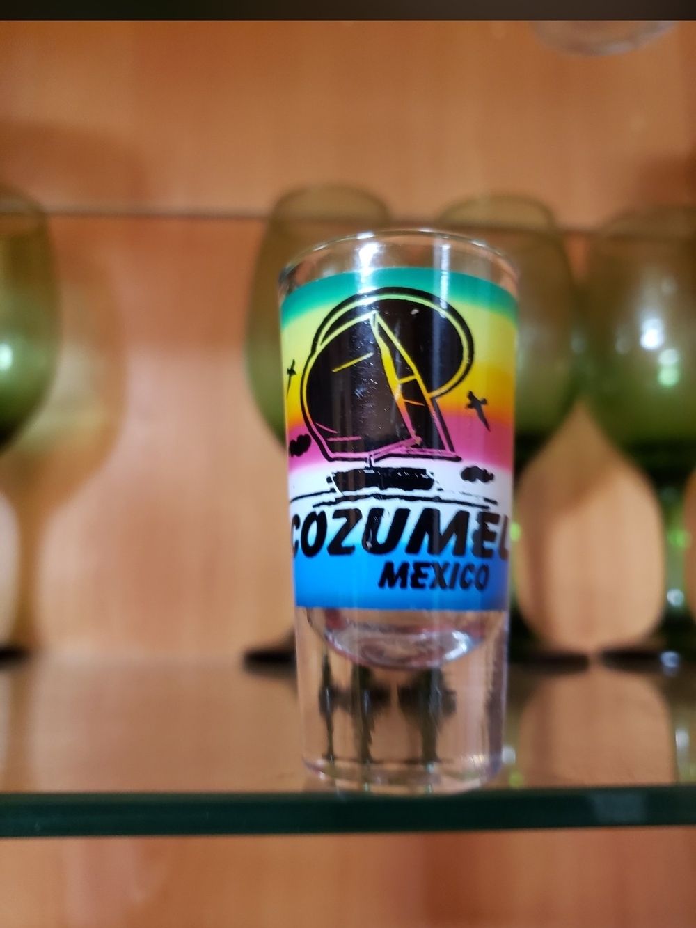Cozumel Mexico Multicolor Souvenir Shot Glass